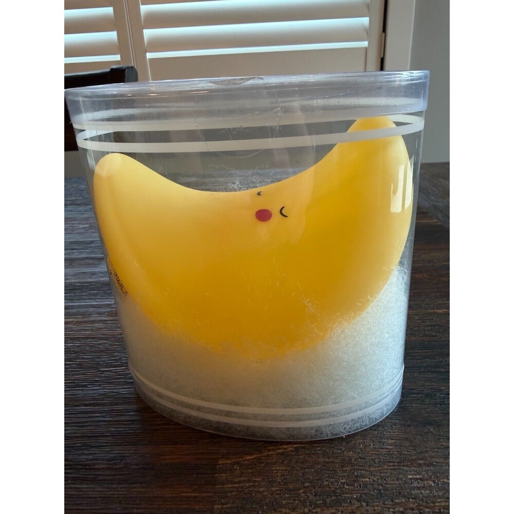 Mud Pie Baby's First Night Light Yellow Moon Battery Operated NEW #12600333M